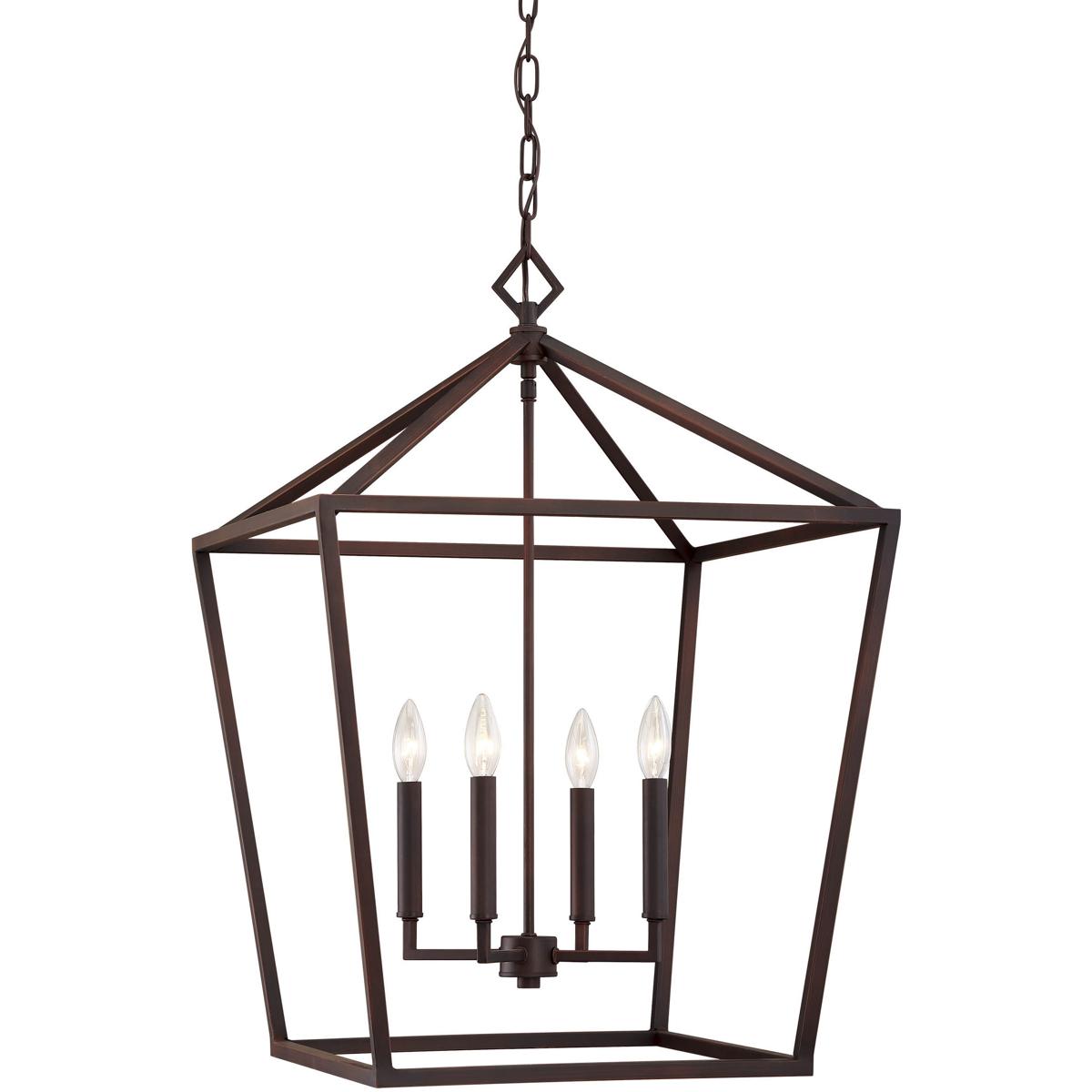 Millennium Lighting 3254-RBZ Corona 4 Light 20 inch Rubbed Bronze Pendant Ceiling Light